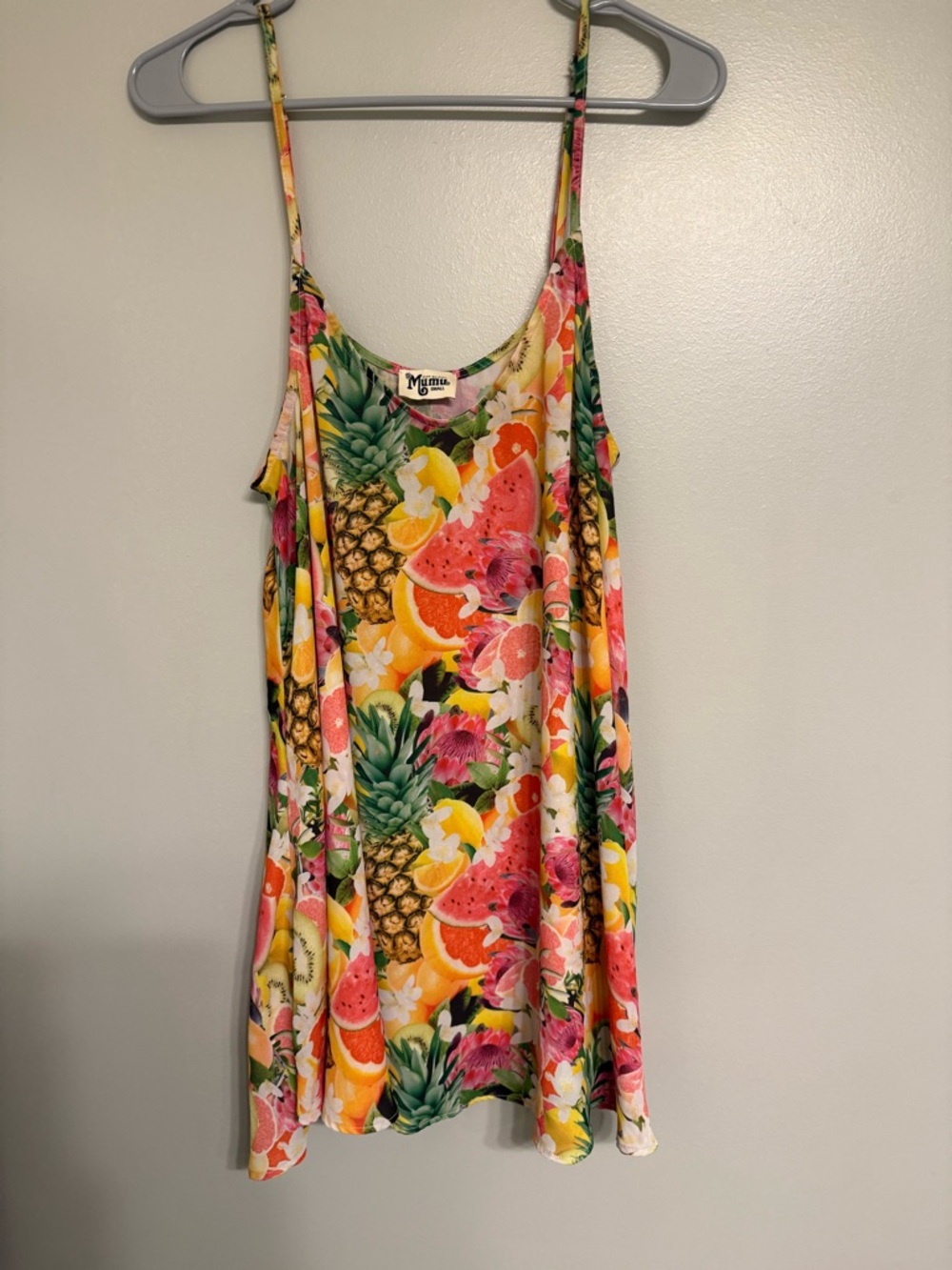 Show Me Your Mumu Tropical Fruit Print Tunic Dress - Bright Multi